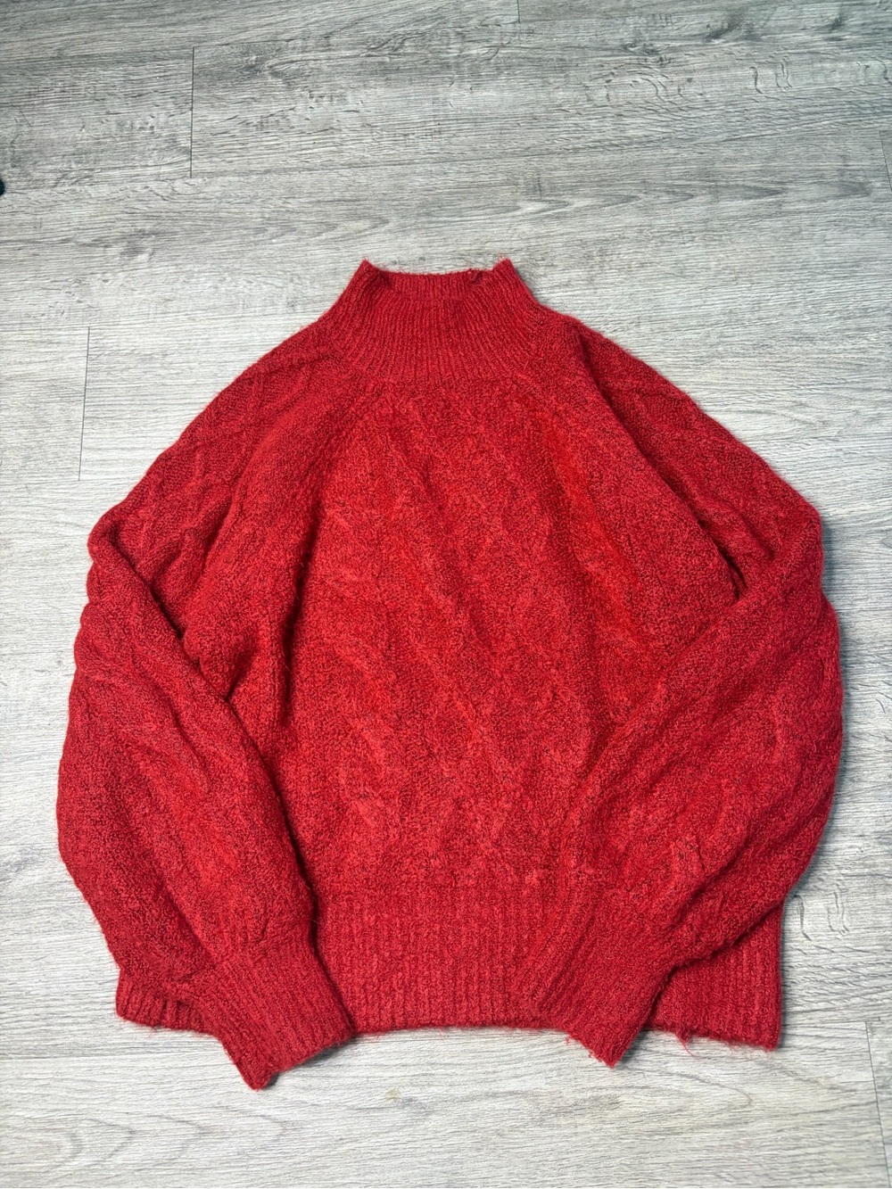 Abercrombie & Fitch Red Turtleneck Sweater